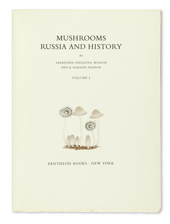 WASSON, VALENTINA PAVLOVNA and R. GORDON. Mushrooms, Russia, and History.  2 vols.  1957